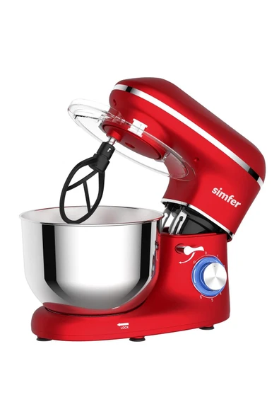 Simfer Şefim Stand Mikser 5,5l 1400w Kırmızı - 4