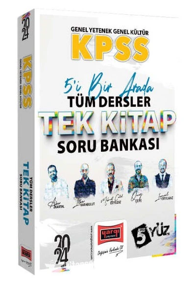 2024 KPSS Lisans GK-GY 5Yüz Ekibi Tüm Dersler Tek Kitap Soru Bankası Yargı Yayınları