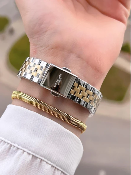 Lee Cooper Elite Seri Çelik Kordonlu 3 Atm Suya Dayanıklı Kadın Kol Saati BLC08135.220 - 3