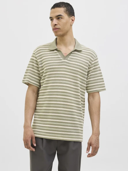 JACK JONES Erkek Örme Polo Yaka Tişört 12276317