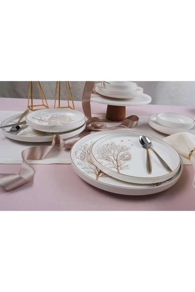 Koch Collection FREZYA 24 PARÇA YEMEK TAKIMI - ALTIN