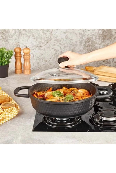 Özlem Tuhafiye Kahramanlar 3530 Motto Döküm Basık Tencere 20 Cm