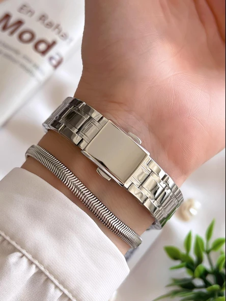 Daniel Klein Fonksiyonlu Çelik Kordon 3 Atm Suya Dayanıklı Özel Tasarım Kadın Kol Saat+Bileklik VS.BLKT.0243 - Resim 3