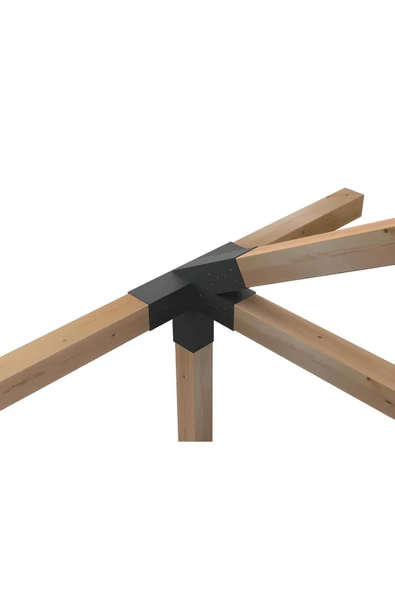 Antalya Kent ekipmanları 10×10 Kirişler için 30° 5 Kollu Pergole Çatı Kenar Orta Birleştirme Braketi - 2