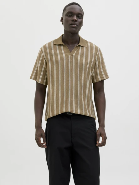 JACK JONES Erkek Örme Polo Yaka Tişört 12276317