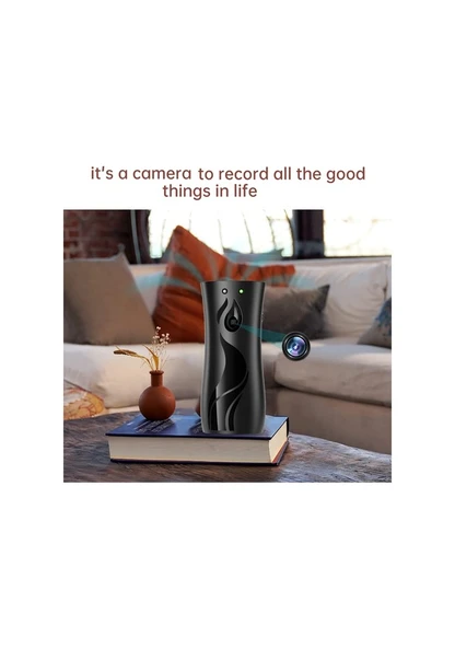 Cbtx Nemlendirici Şekli Wifi Kamera Bebek İzleme Hareket Algılama 1080p Hd Güvenlik Kamerası Siyah - 2