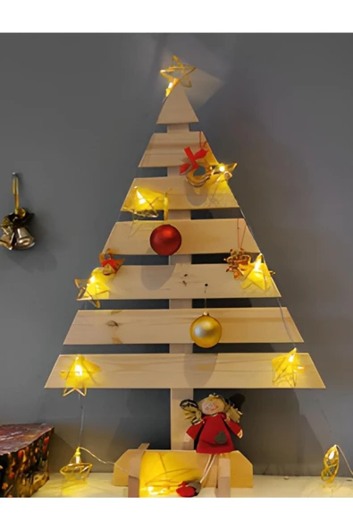 Antalya Kent ekipmanları Ahşap Noel Ağacı Balıksırtı