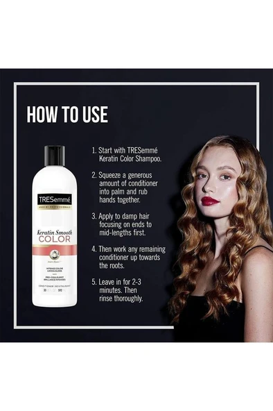 Tresemme P/c Keratin Smooth Boyalı Saçlara Saç Kremi 592ml - 3