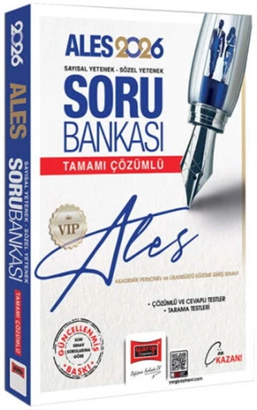 2026 ALES VIP Sayısal Sözel Yetenek Tamamı Çözümlü Soru Bankası Yargı Yayınları