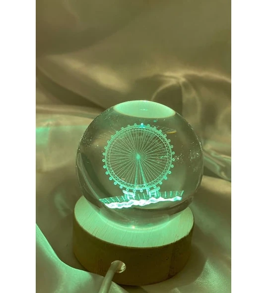 Dönmedolap Işıklı Cam Küre Kod 61 ürün görseli 1