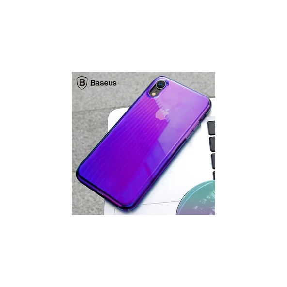 Baseus Apple iPhone XR 61 Glow Case Şeffaf Silikon Kılıf - 2