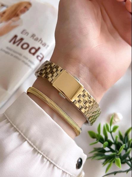 Lee Cooper Çelik Hasır Kordonlu 3 Atm Suya Dayanıklı Kadın Kol Saati VS.BLKT.0247 - Resim 3