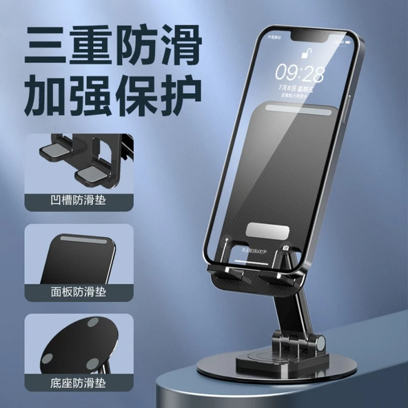 Çok Fonksiyonlu Metal Masaüstü Telefon/Tablet Standı - GT-Z3 - Beyaz - 2