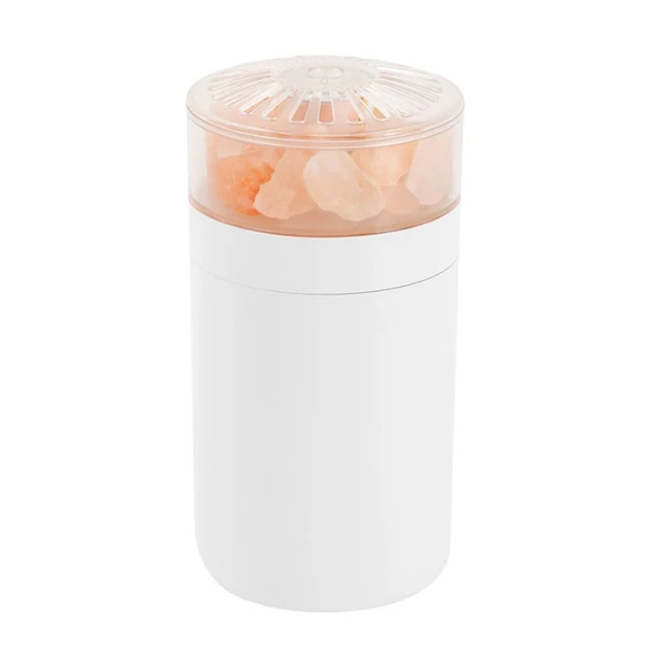 Aromaterapi Nemlendirici - Beyaz, Pembe - Himalaya Tuzlu Lamba - 5