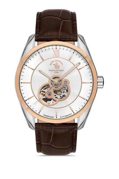 Santa Barbara Polo Kahverengi Deri Erkek Kol Saati SB.4.1008.6 ürün görseli 1