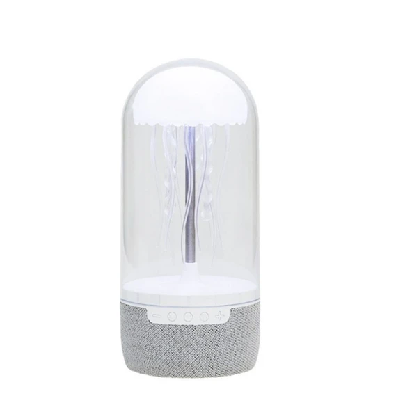 Bluetooth Hoparlör - Denizanası Tasarımlı - AD-0388 - Beyaz, Siyah - 4