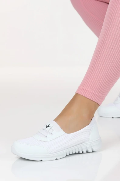 Albishoes Kadın Anne Spor Babet Ayakkabı Bağcıksız Hafif Rahat Günlük Yürüyüş Kadın Spor Ayakkabı - 3