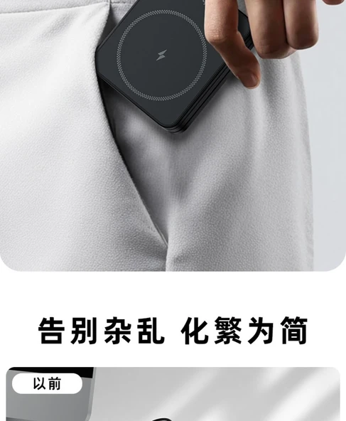 3'ü 1 Arada Kablosuz Şarj Aleti - Apple Watch, AirPods ve Telefonlar için - 15W Manyetik Şarj - Siyah/Beyaz - 8