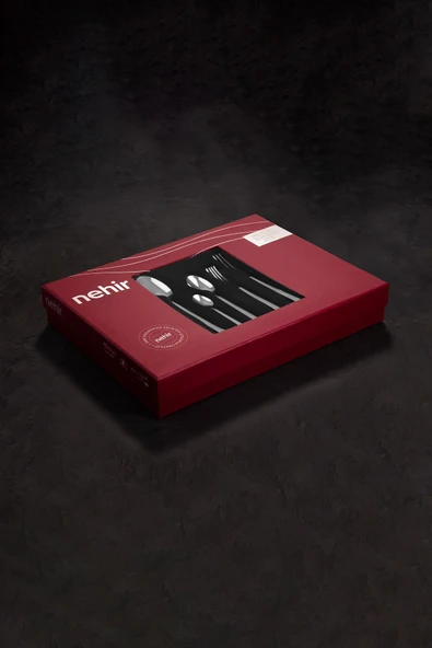 Nehir Marbella Sade 12 Kişilik 84 Parça Kutulu Çatal Kaşık Bıçak Tk. - Resim 4