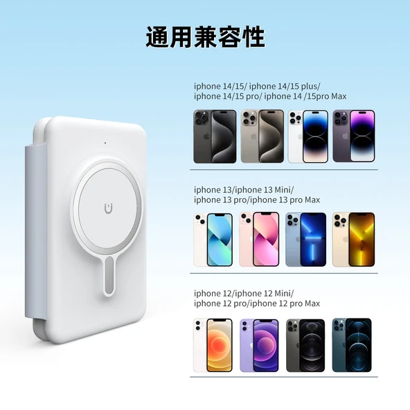 3'ü 1 Arada Seyahat Şarj Aleti - Apple Watch, AirPods ve Telefonlar için 15W - Beyaz - 4