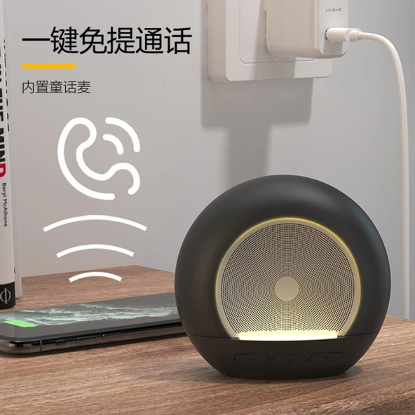 Bluetooth Hoparlör AD-0387 - Beyaz/Siyah - 2