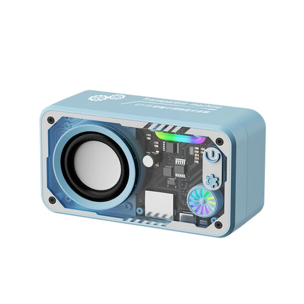 Bluetooth Hoparlör - 360° Surround Ses - Mavi - 6