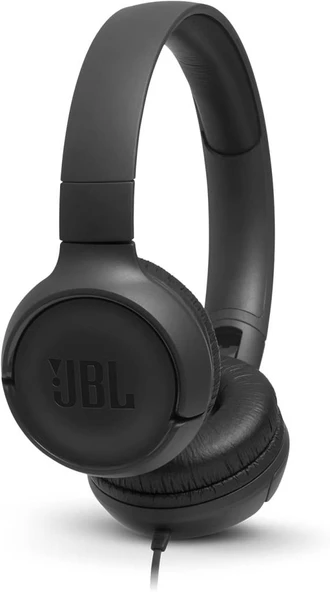 JBL T500 Mikrofonlu Kablolu Kulaküstü Siyah Kulaklık
