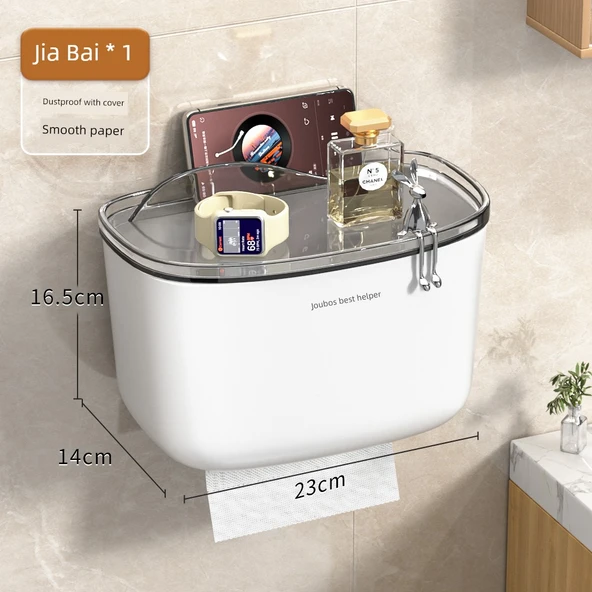 Su Geçirmez Banyo Duvar Tipi Peçete Kutusu - Orta - 1 Adet [Basit]
