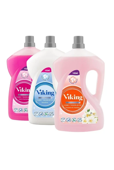 TECHNOPOWER 3'lü Yüzey Temizleyici Sensitive, Yasemin, Gül Sardunya 2.5 L X 3 Adet ürün görseli