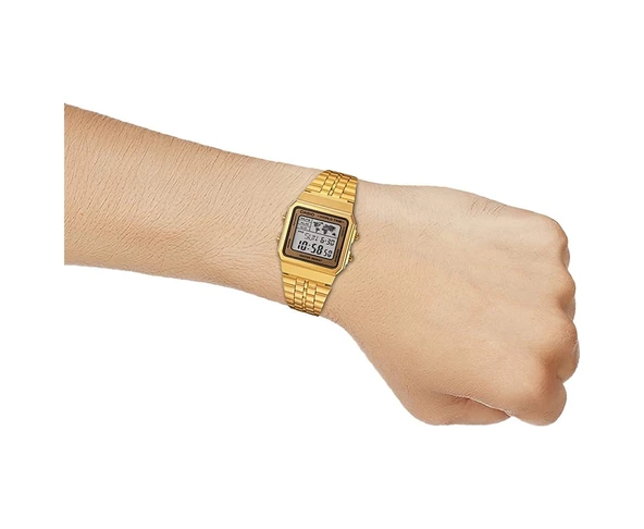Casio A500WGA-9DF Erkek Kol Saati - Resim 4