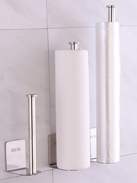 Mutfak Streç Film Rafı - Siyah Büyük 35cm - 2