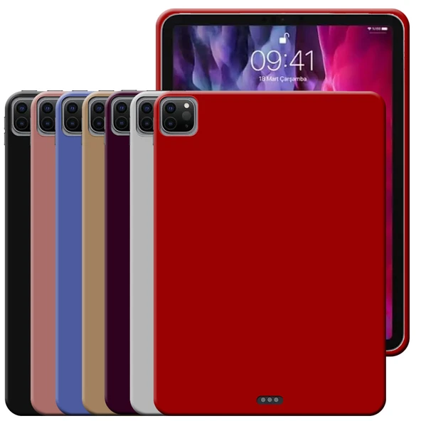 Apple iPad Pro 11 4. Nesil Uyumlu A2759 A2761 A2435 Rubber Silikon Kılıf