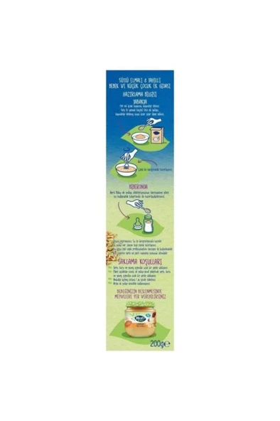 Hero Baby Sütlü Elmalı 8 Tahıllı Kaşık Maması 200 gr - 3