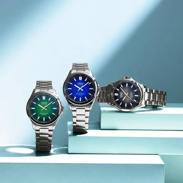 Casıo Mts-rs100d-3avdf Erkek Kol Saati Metalik Gri - Resim 2