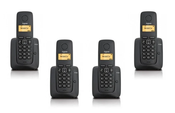 Gigaset 1 Harici 4 Dahili Dect Telsiz Kablosuz Telefon Santrali Siyah
