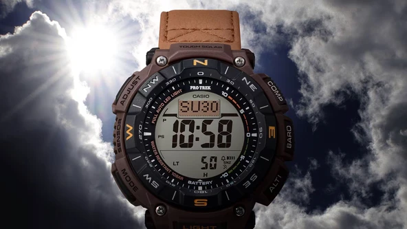Casio Pro-trek Prg-340l-5dr Erkek Kol Saati Kahverengi - Resim 4