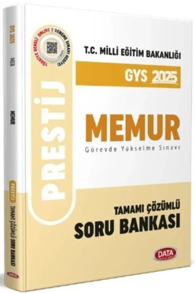 2025 Milli Eğitim Bakanlığı Memur GYS Tamamı Çözümlü Soru Bankası Data Yayınları