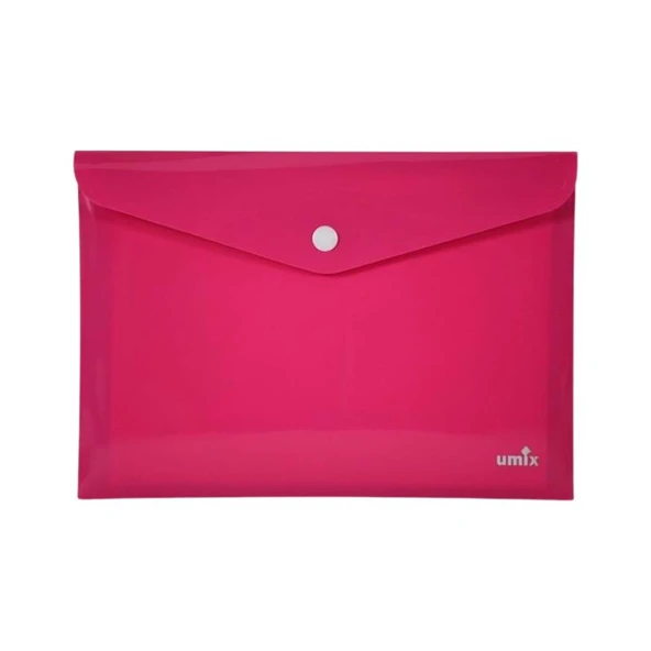 Umix Çıtçıtlı Dosya A4 Neon Pembe (12 Adet)