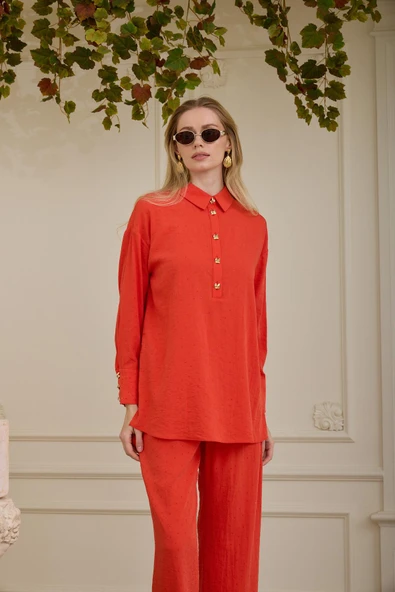 ŞEFFAF TAŞLI CUPRA KETEN TAKIM - 2