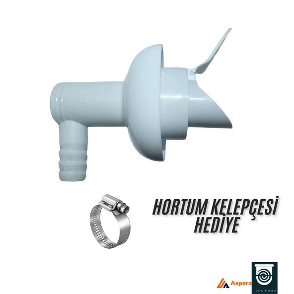 DESIPHON Çamaşır ve Bulaşık Makinesi Gider Koku Önleyici Çekvalf Adaptör Conta 50 mm Haşere ve Koku Koruma