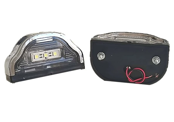 2 Adet Tır Kamyon Dorse Plaka Lambası Kobra Krom 12-24 Volt - 3