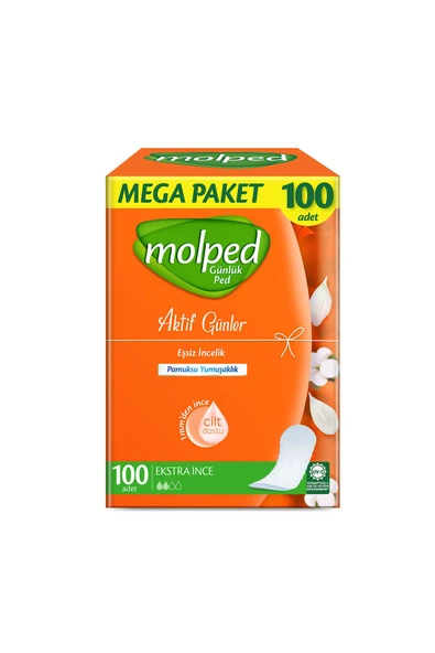 Molped Aktif Günler Günlük Ped 100 Adet - 2