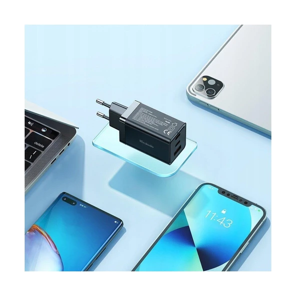 Mcdodo CH-1542 65W Gan 5 Pro Typec USB Girişli Hızlı Şarj Cihazı + Typec Kablo - 5
