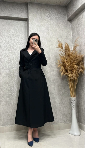 25Y16537 TRENCHKOT BEL KEMERLİ ARABOY KOL KEMERLİ - 6