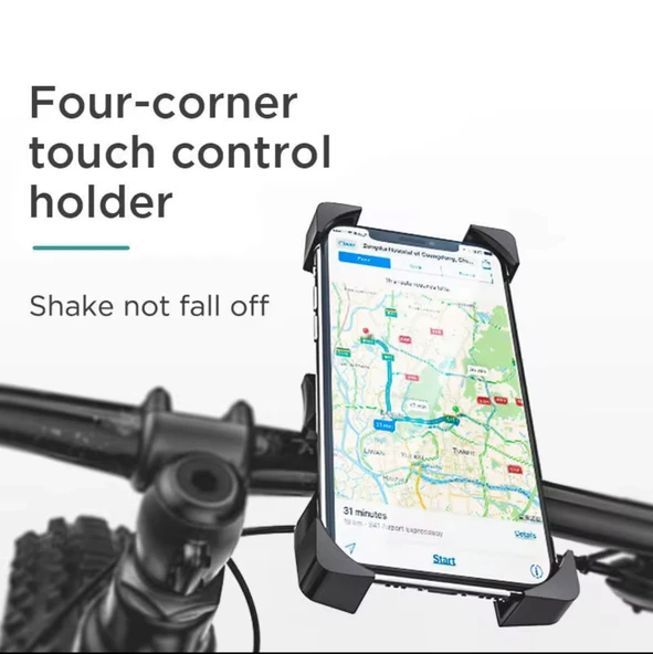 H-ZX203 Motosiklet Bisiklet Gidon Telefon Tutucu - 6