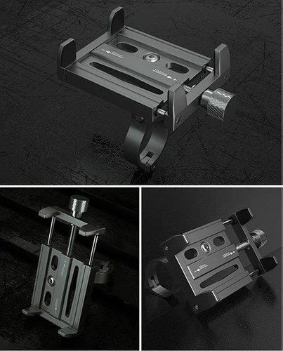 Adaman Kr01 Bisiklet Motorsiklet Gidon Telefon Tutucu,metal Vidalı - 2