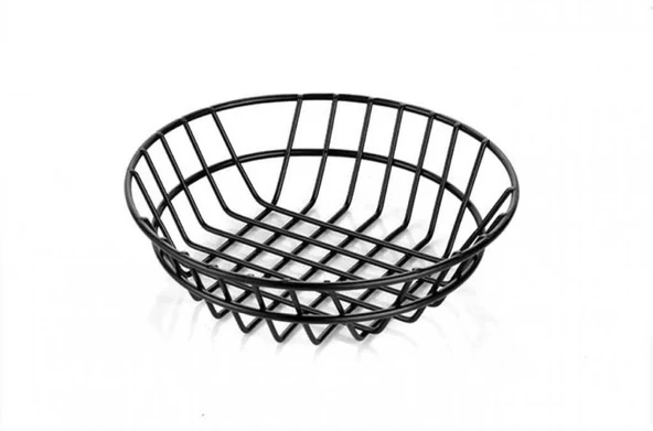 Altınbaşak Metal Örgülü Yuvarlak Ekmek Meyve Sepeti 20cm A01401 - 2