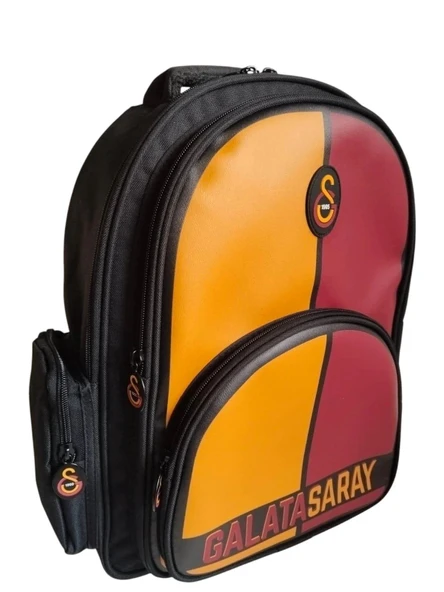 Galatasaray Orjinal Lisanslı Parçalı Suni Deri Okul Çantası Sırt Çantası Yeni Sezon