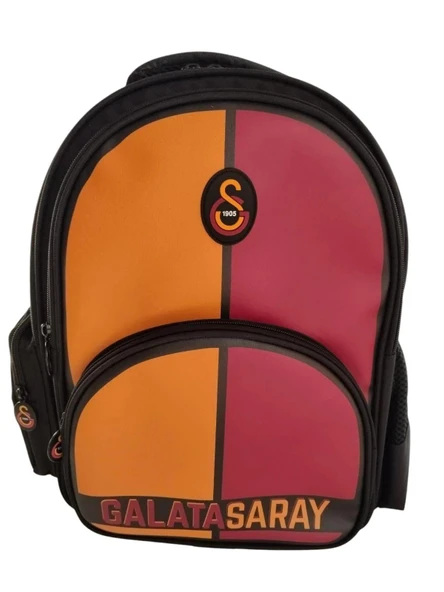 Galatasaray Orjinal Lisanslı Parçalı Suni Deri Okul Çantası Sırt Çantası Yeni Sezon - 2