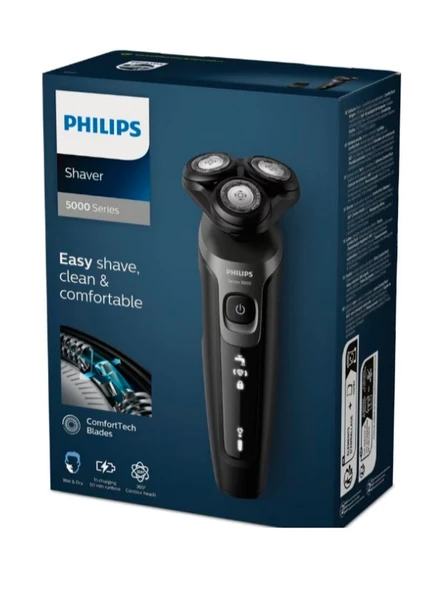Philips S5467/17 Shaver series 5000 Sinek Kaydı Tıraş Makinesi –360° Dönebilen Başlık – Islak & Kuru - 2